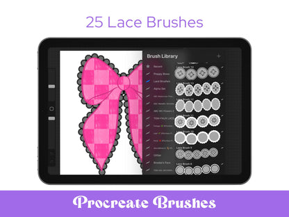 Lace Brush Set: Hand-Drawn Digital Design Bundle