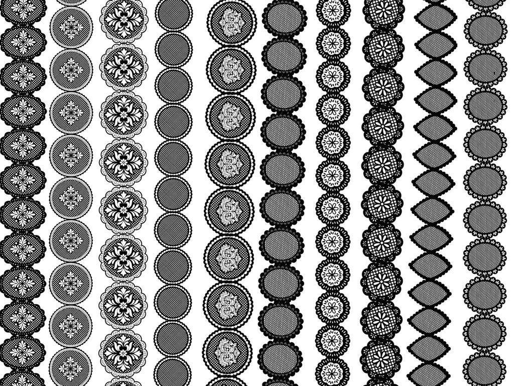 Lace Procreate Brush Set: Hand-Drawn Digital Design Bundle