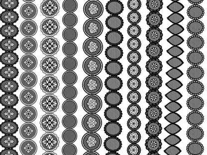 Lace Brush Set: Hand-Drawn Digital Design Bundle