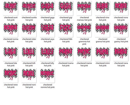Checkered Pink Bow PNG Design Bundle: Coquette Graphics (Digital Download)
