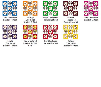 Checkered Baseball PNG Bundle: Shirt Design, Game Day Graphics (Digital Download)