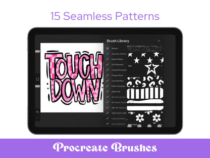 Seamless Pattern Brush Set: Gingham & Checkered - Commercial Use