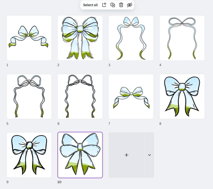 Coquette Bow Frame Bundle: Hand-Drawn Clipart (Commercial Use PNG Design)