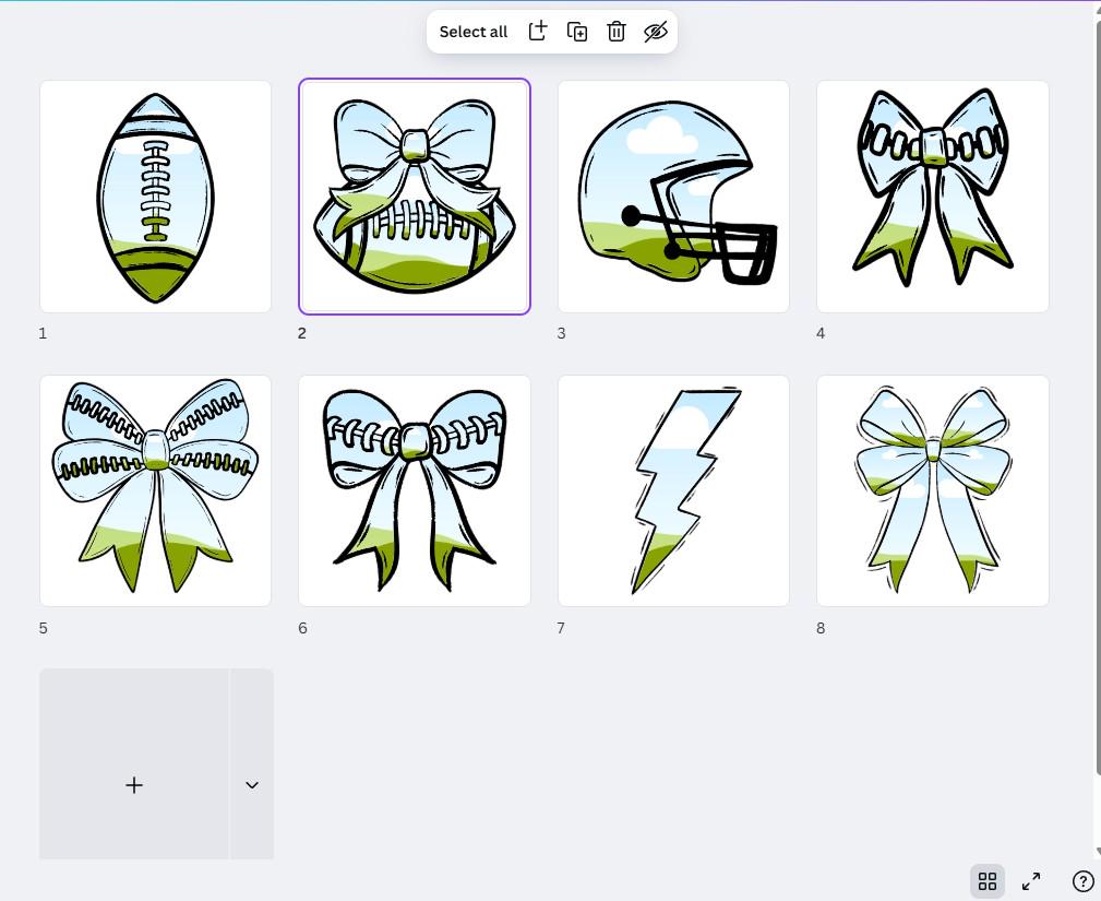 Football Frame Bundle: Hand Drawn Clipart PNG Design (Commercial Use)