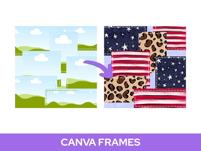 Patchwork Frame: Hand Drawn Quilted Pattern (Digital Download)