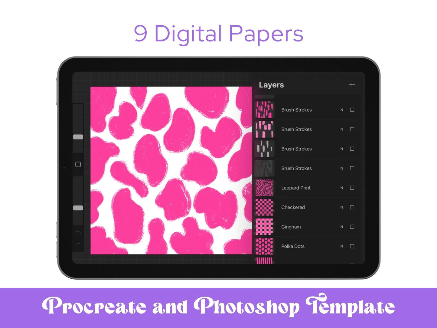 Digital Paper Layered Templates: & Photoshop, Commercial Use