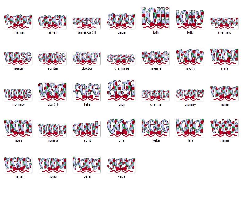 Floral Name PNG Design: Watercolor Coquette Bow, Patriotic 4th of July (Digital File)
