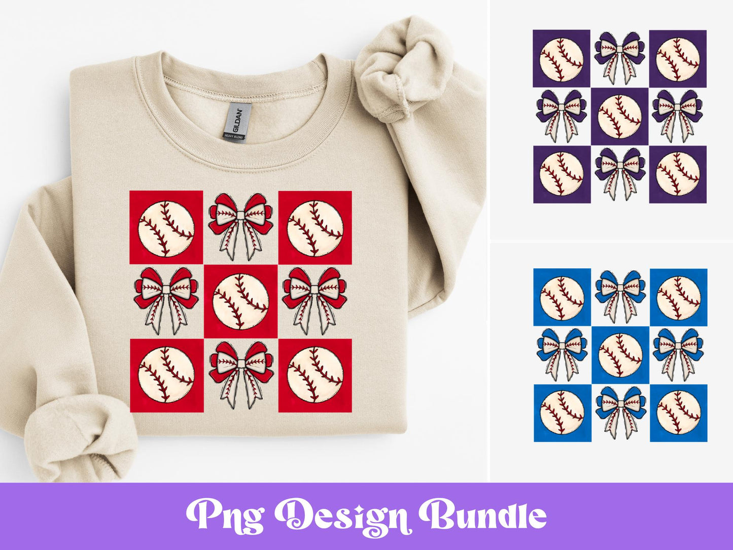 Checkered Baseball PNG Bundle: Shirt Design, Game Day Graphics (Digital Download)