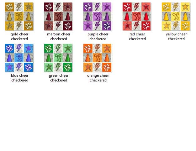 Checkered Cheer PNG Shirt Design Bundle: Game Day Sublimation (Digital File)