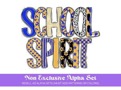 Hand Drawn Alphabet Sublimation Letters: Frame, Commercial Use
