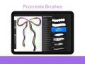 Paint & Script Procreate Brush Set: Commercial Use Digital Brush Bundle