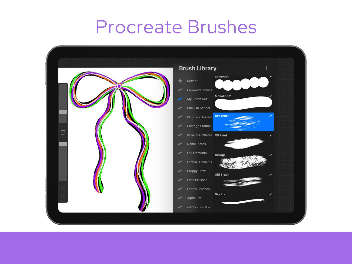 Paint & Script Brush Set: Commercial Use Digital Brush Bundle