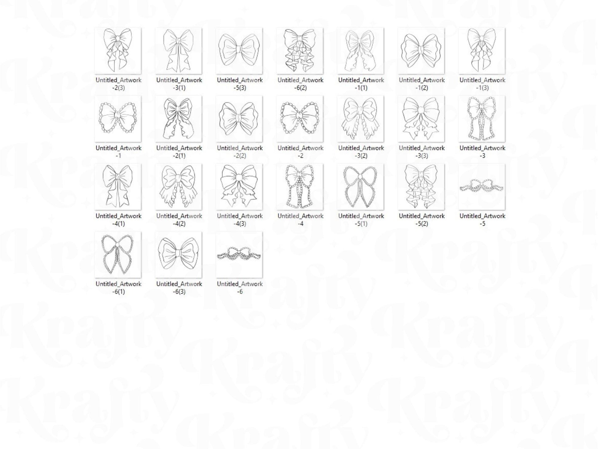 Ruffle Bow Procreate Stamps: Coquette Girly Brush Bundle (Commercial Use, Digital Download)