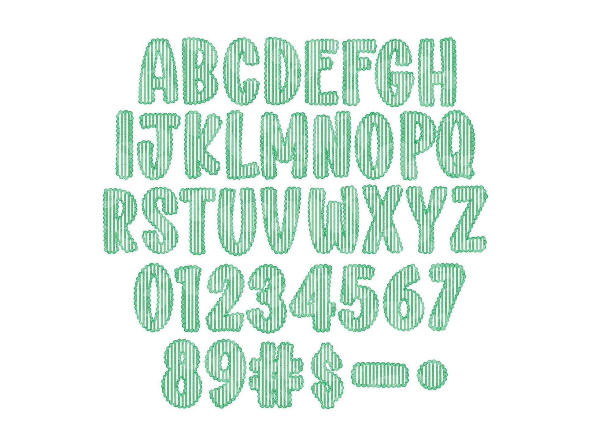 Christmas Seersucker Lace Alpha PNG Set, Alphabet Clipart, Hand Drawn Doodle Letters