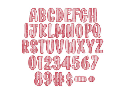 Christmas Seersucker Lace Alpha PNG Set, Alphabet Clipart, Hand Drawn Doodle Letters