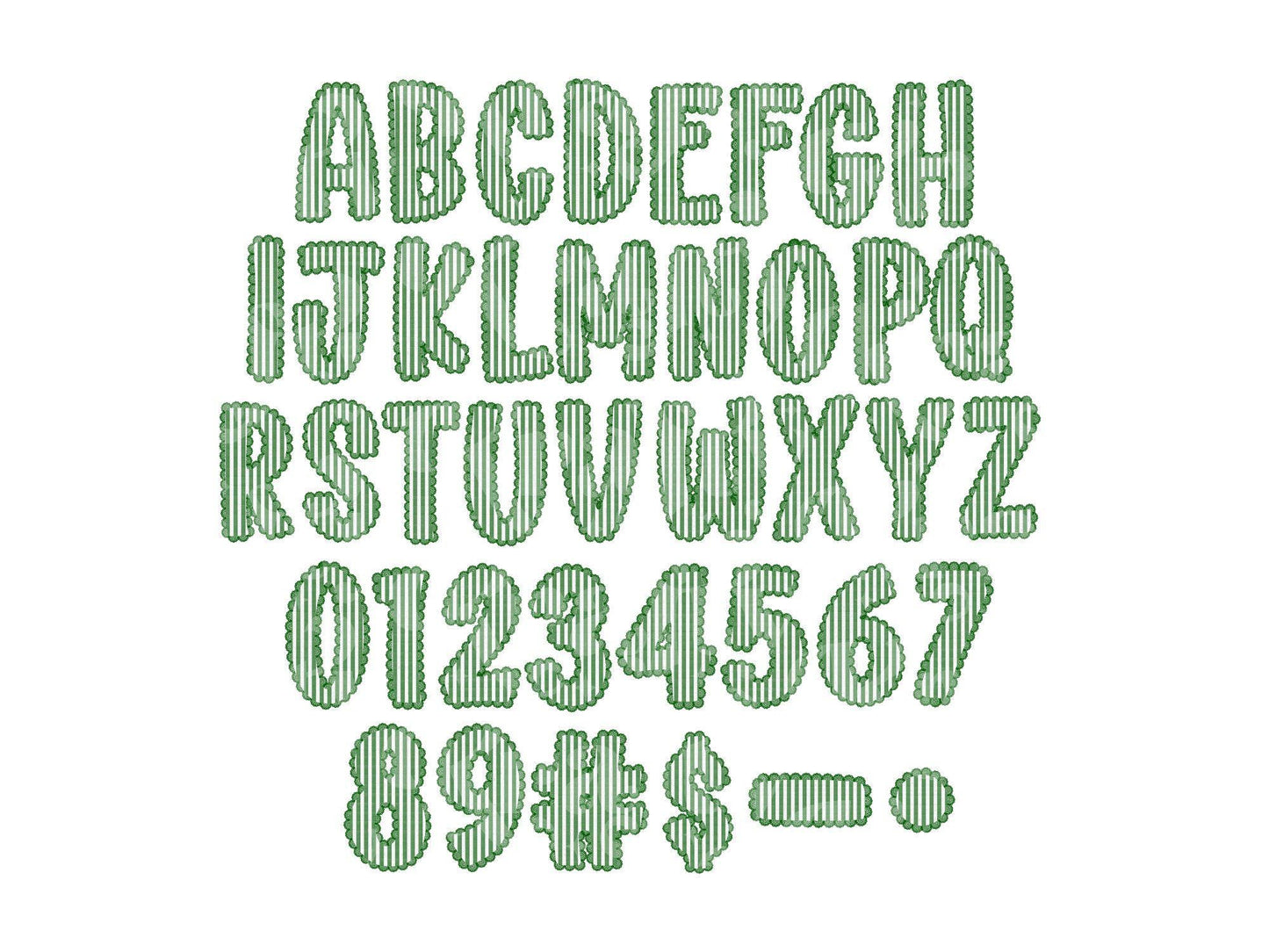Christmas Seersucker Lace Alpha PNG Set, Alphabet Clipart, Hand Drawn Doodle Letters