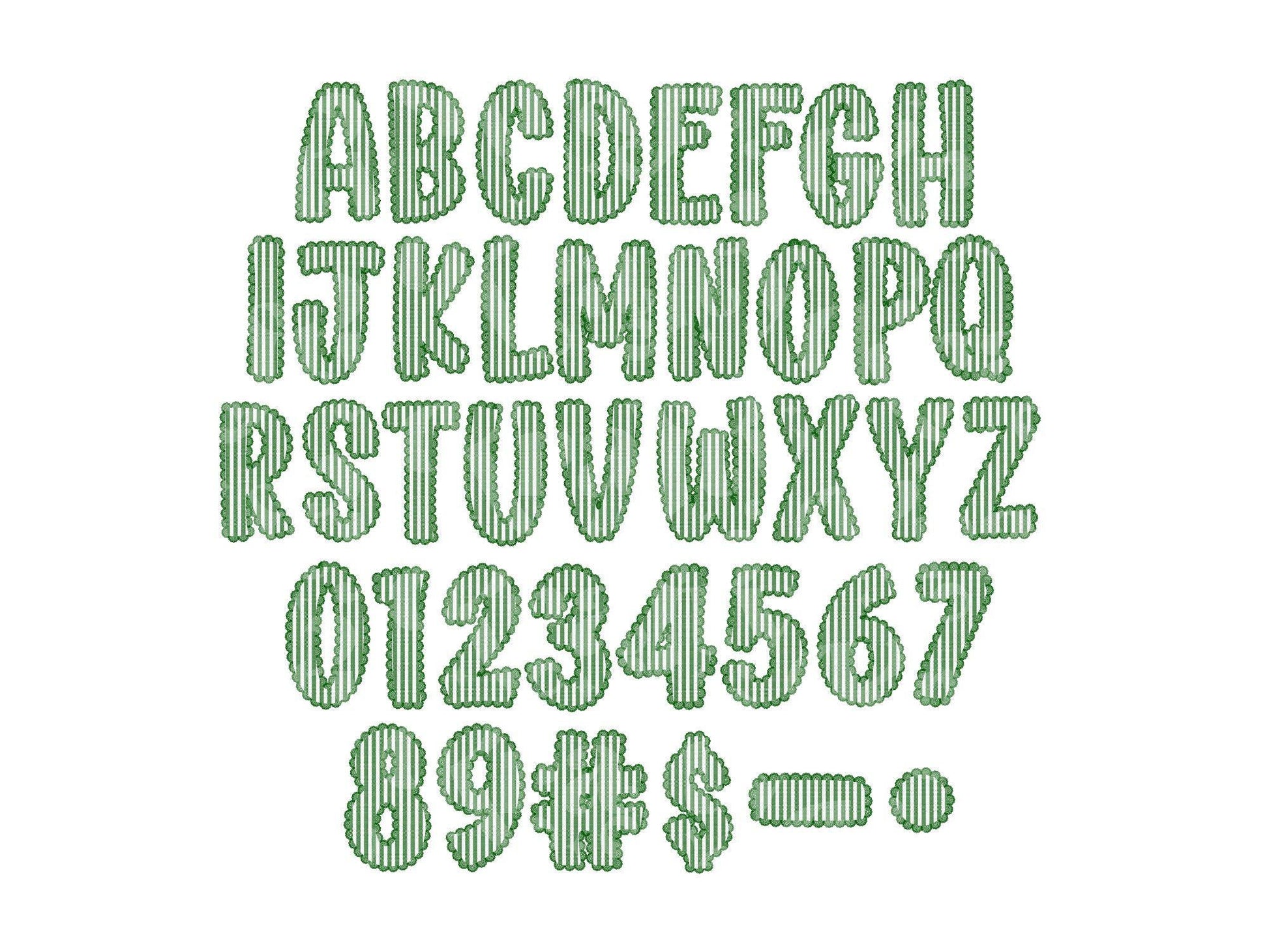 Christmas Seersucker Lace Alpha PNG Set, Alphabet Clipart, Hand Drawn Doodle Letters