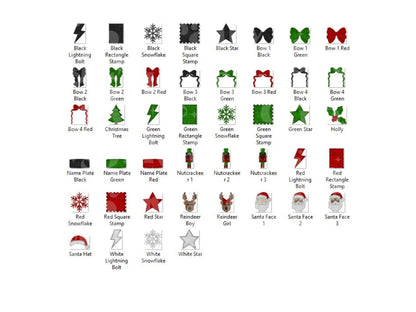 Christmas Alphabet PNG Bundle, Faux Yarn Alpha, Clipart, Hand Drawn Doodle Letters, Commercial Use