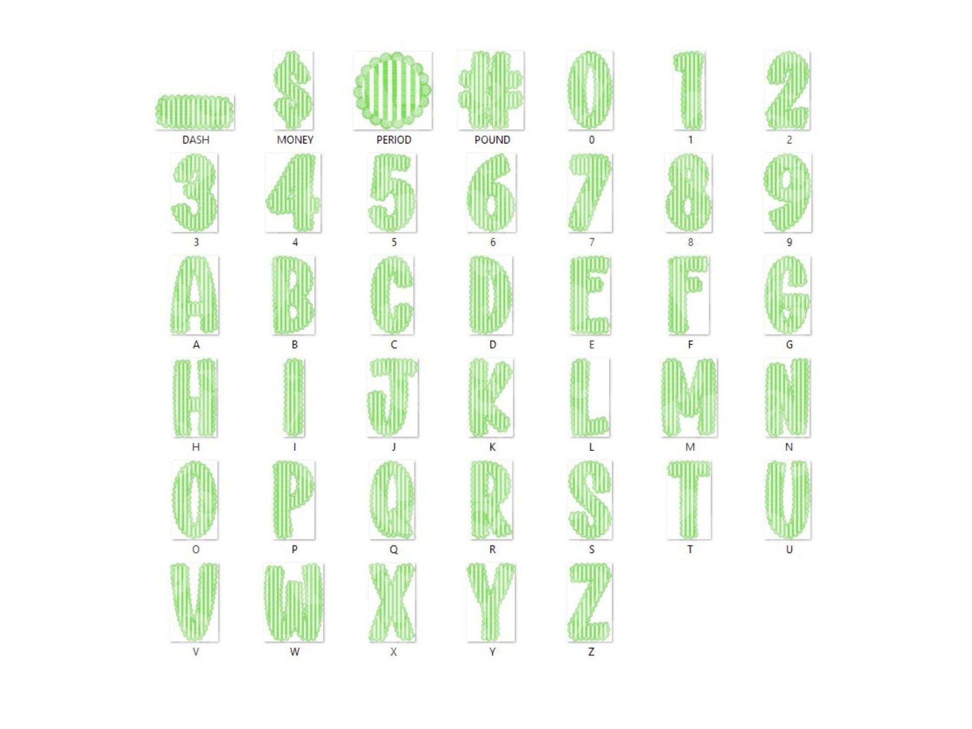Christmas Seersucker Lace Alpha PNG Set, Alphabet Clipart, Hand Drawn Doodle Letters