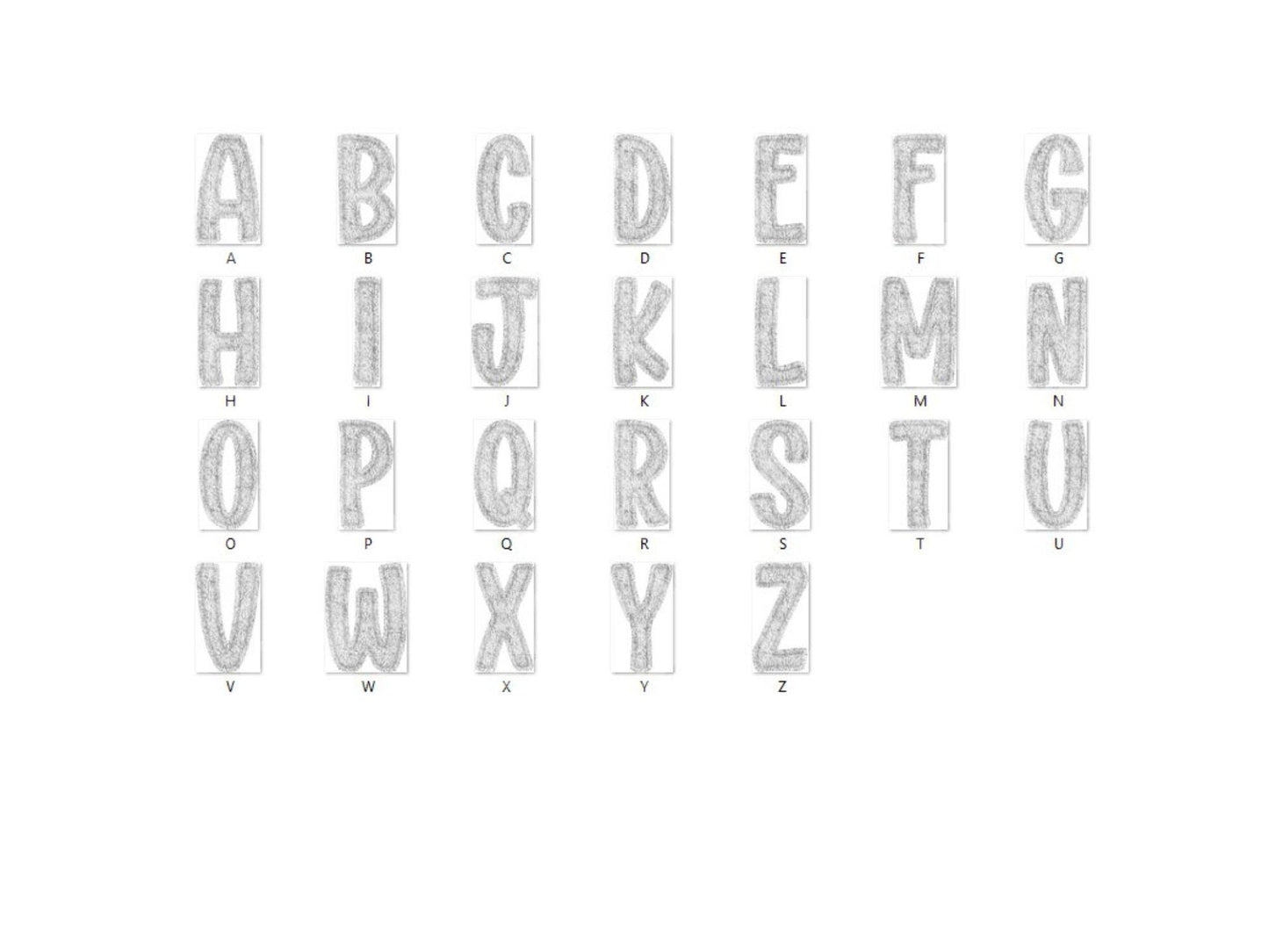 Christmas Alphabet PNG Bundle, Faux Yarn Alpha, Clipart, Hand Drawn Doodle Letters, Commercial Use