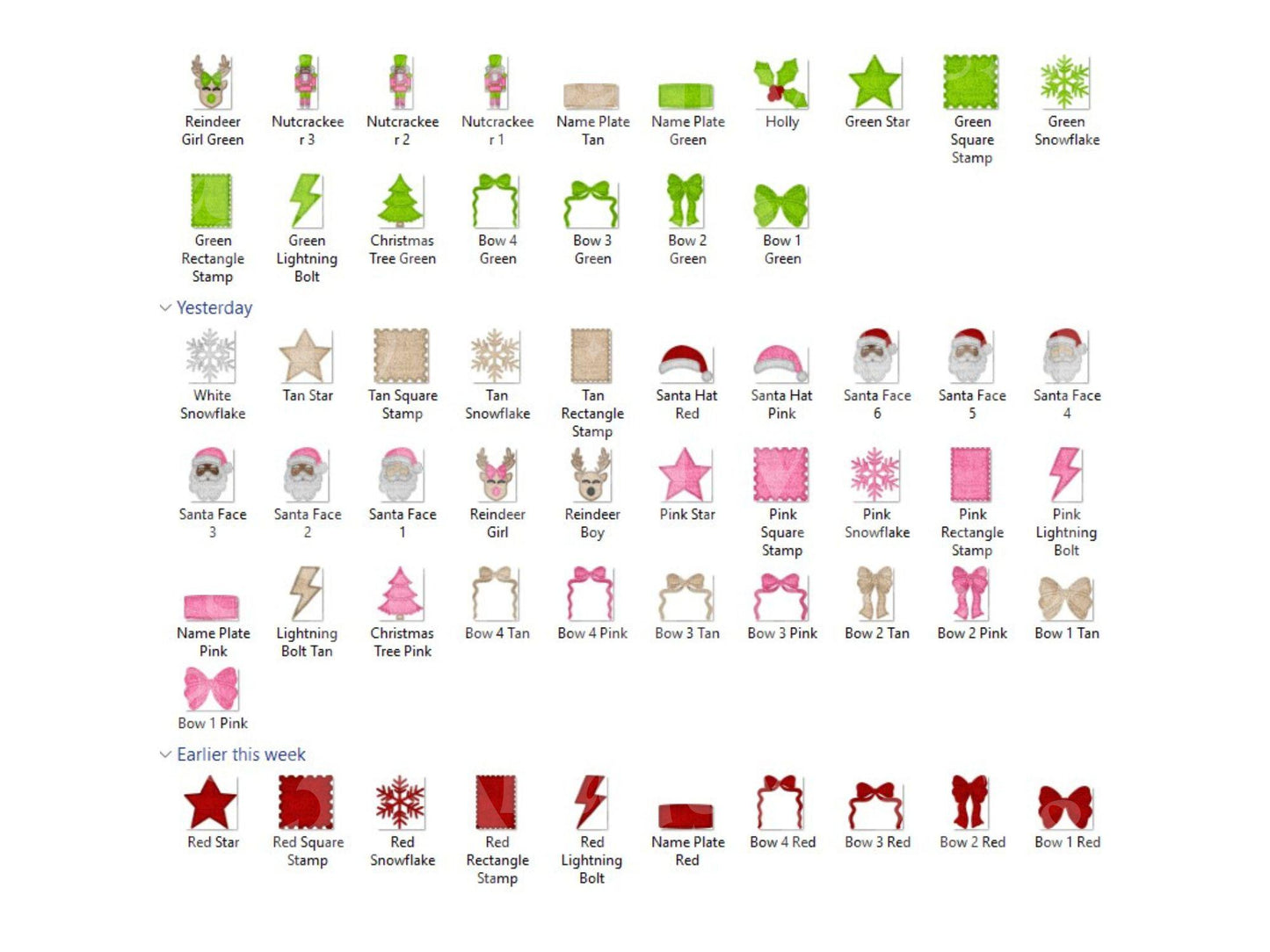 Christmas Alphabet PNG Bundle, Faux Yarn Alpha, Clipart, Hand Drawn Doodle Letters, Commercial Use