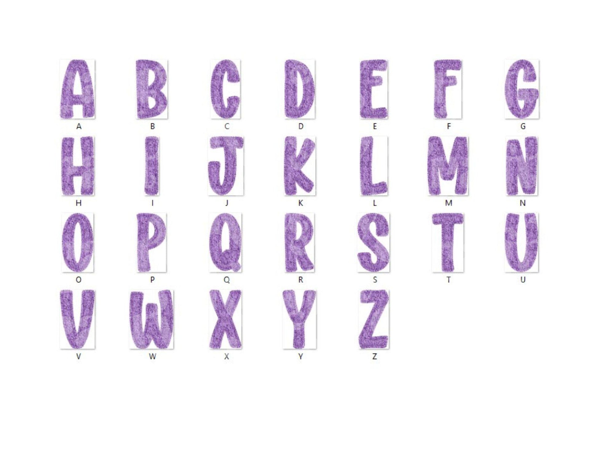 Christmas Alphabet PNG Set, Faux Yarn Alpha, Clipart, Hand Drawn Doodle Letters, Commercial Use
