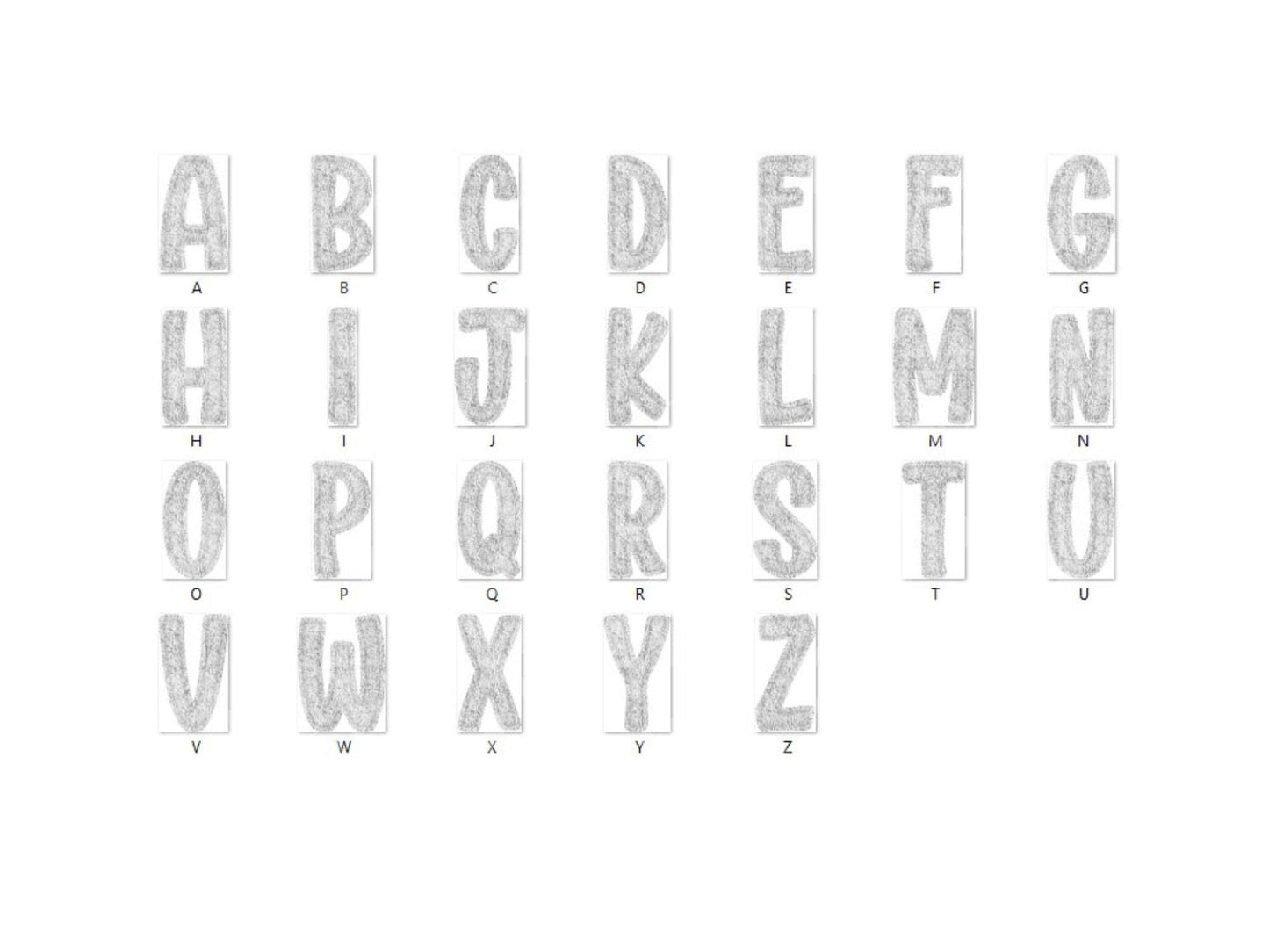Christmas Alphabet PNG Bundle, Faux Yarn Alpha, Clipart, Hand Drawn Doodle Letters, Commercial Use