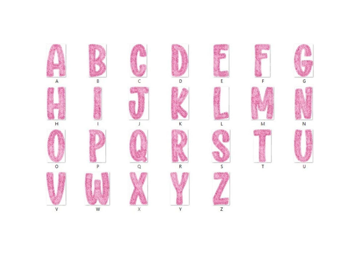 Christmas Alphabet PNG Bundle, Faux Yarn Alpha, Clipart, Hand Drawn Doodle Letters, Commercial Use
