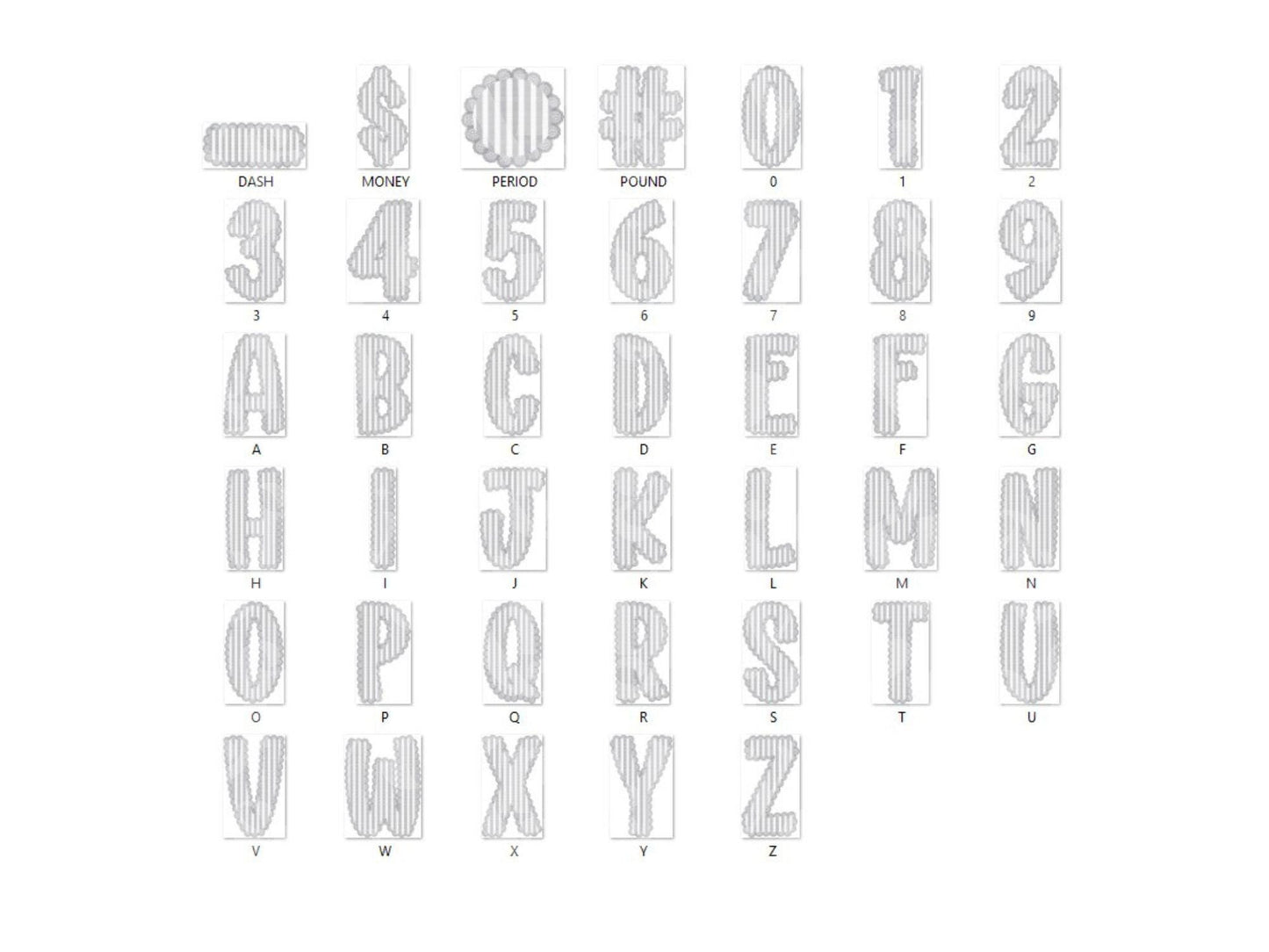 Pastel Christmas Seersucker Lace Alpha PNG Set, Alphabet Clipart, Hand Drawn Doodle Letters