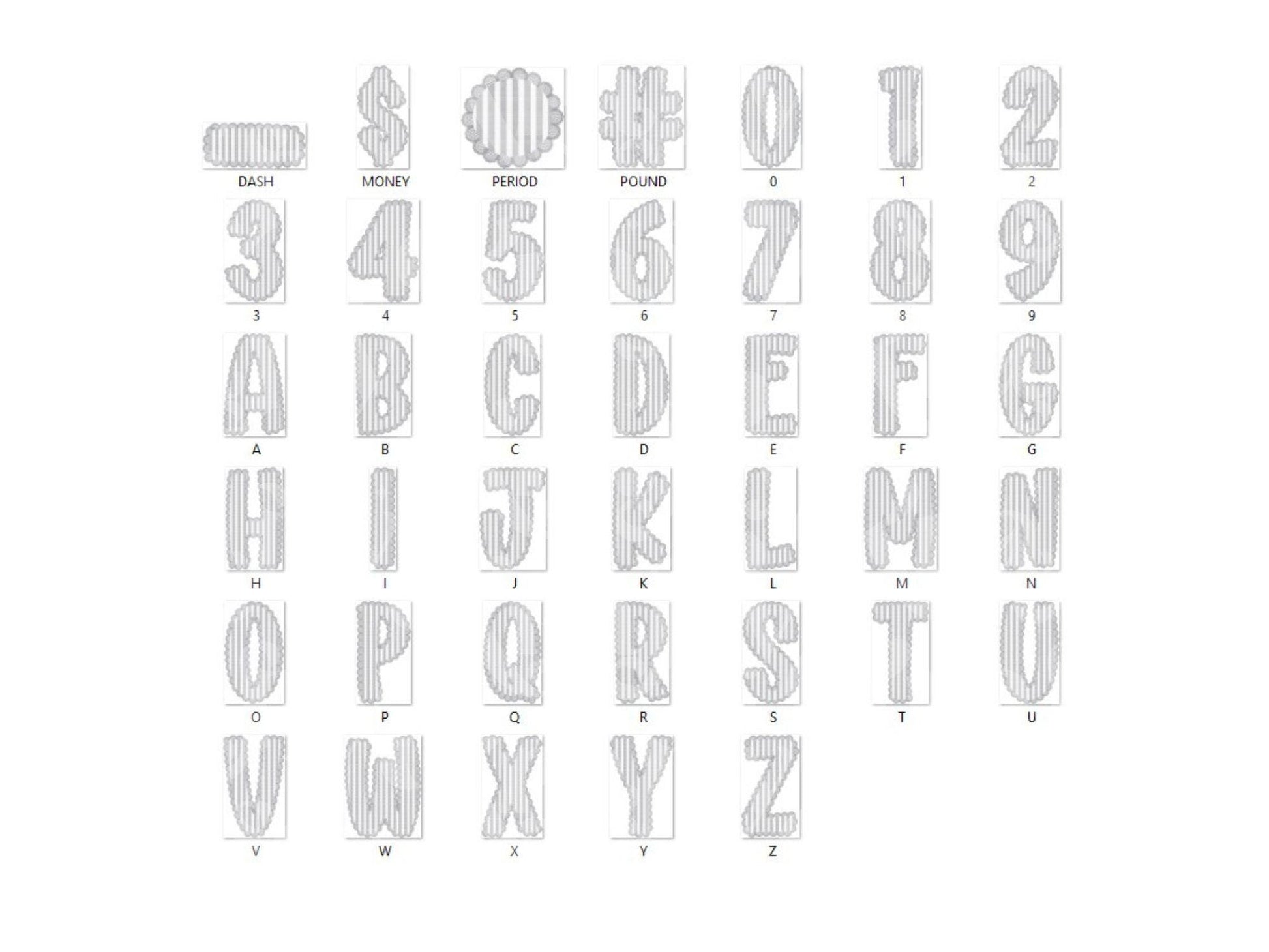 Pastel Christmas Seersucker Lace Alpha PNG Set, Alphabet Clipart, Hand Drawn Doodle Letters