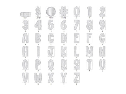 Pastel Christmas Seersucker Lace Alpha PNG Set, Alphabet Clipart, Hand Drawn Doodle Letters