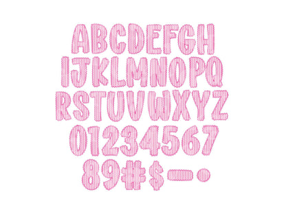 Valentine's Day Seersucker Lace Alpha PNG Set, Alphabet Clipart, Hand Drawn Doodle Letters