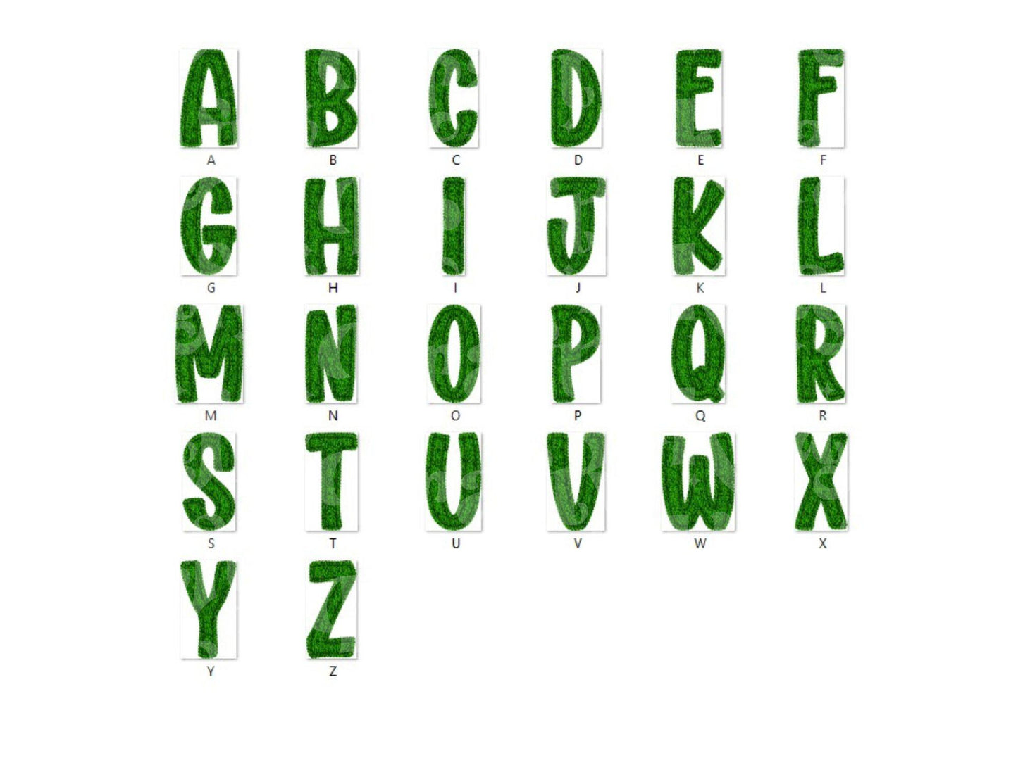 Christmas Alphabet PNG Bundle, Faux Yarn Alpha, Clipart, Hand Drawn Doodle Letters, Commercial Use