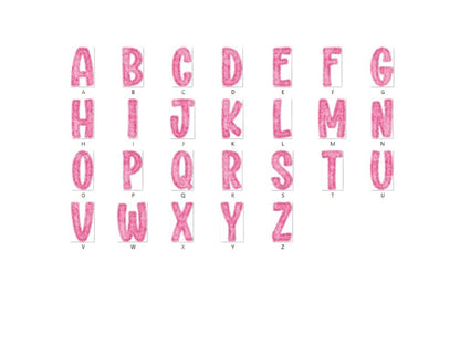 Christmas Alphabet PNG Bundle, Faux Yarn Alpha, Clipart, Hand Drawn Doodle Letters, Commercial Use