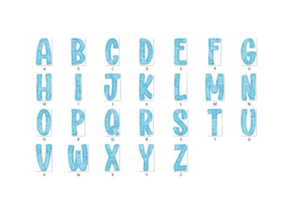 Christmas Alphabet PNG Bundle, Faux Yarn Alpha, Clipart, Hand Drawn Doodle Letters, Commercial Use