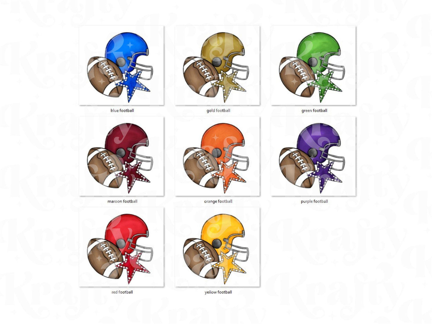 Football Helmet PNG: Hand Drawn, Game Day Design (Digital Download)