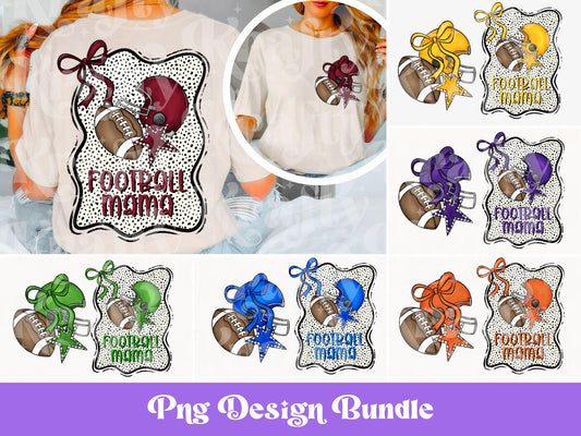 Checkered Football PNG Bundle: Game Day Shirt Design (Digital File)