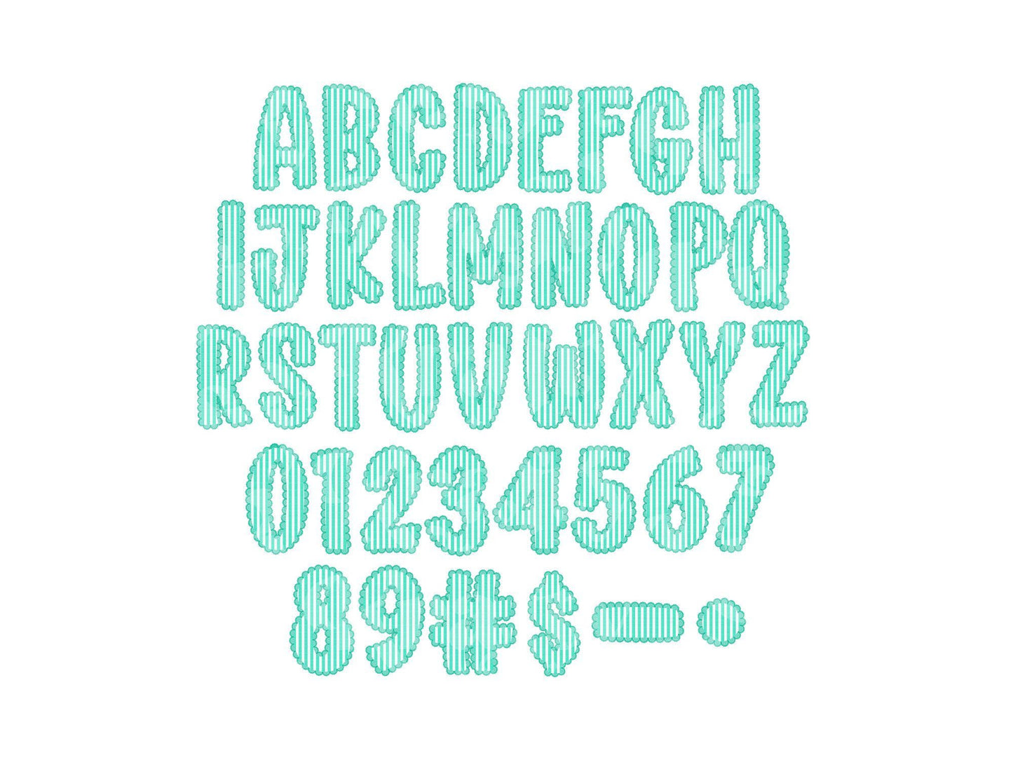 Valentine's Day Seersucker Lace Alpha PNG Set, Alphabet Clipart, Hand Drawn Doodle Letters