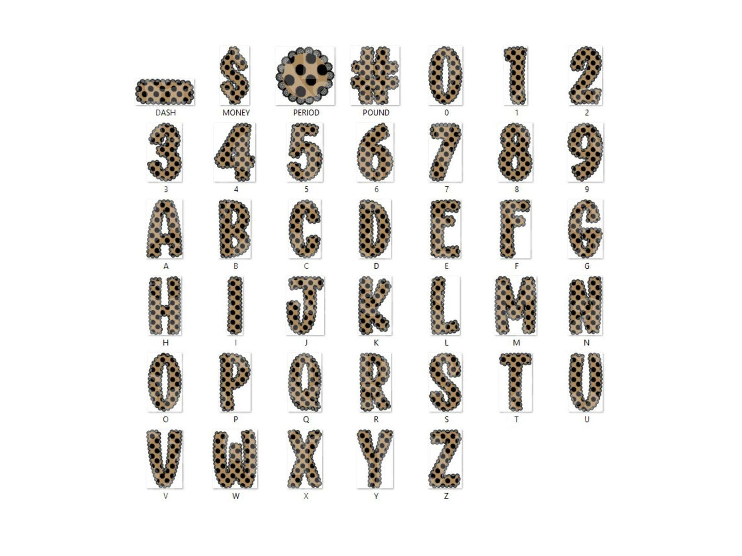 Lace Alpha PNG Set, Alphabet Clipart, Hand Drawn Doodle Letters