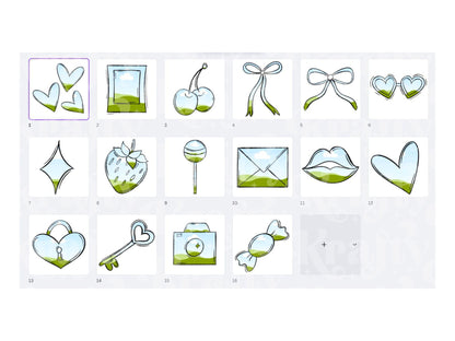 Valentine's Day Frames Bundle: Hand-Drawn Clipart PNG Design