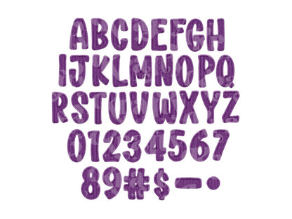 Mardi Gras Alphabet PNG Set, Faux Yarn Alpha, Letters Clipart, Commercial Use