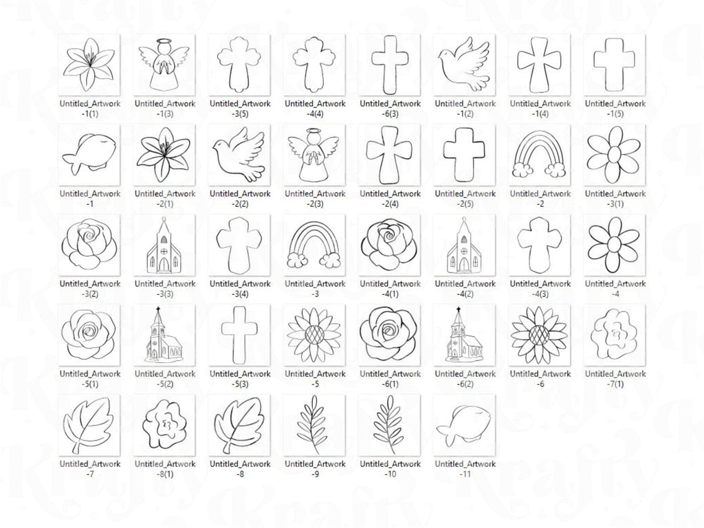 Christian Procreate Brush Stamps: Faith Based, Commercial Use (Digital Download)