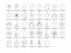 Christian Procreate Brush Stamps: Faith Based, Commercial Use (Digital Download)