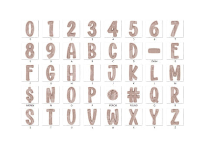 Christmas Alphabet PNG Set, Faux Yarn Alpha, Clipart, Hand Drawn Doodle Letters, Commercial Use