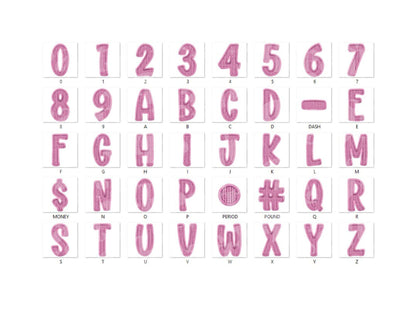 Christmas Alphabet PNG Set, Faux Yarn Alpha, Clipart, Hand Drawn Doodle Letters, Commercial Use