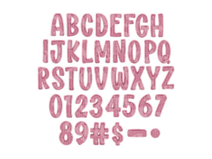 Christmas Alphabet PNG Set, Faux Yarn Alpha, Clipart, Hand Drawn Doodle Letters, Commercial Use