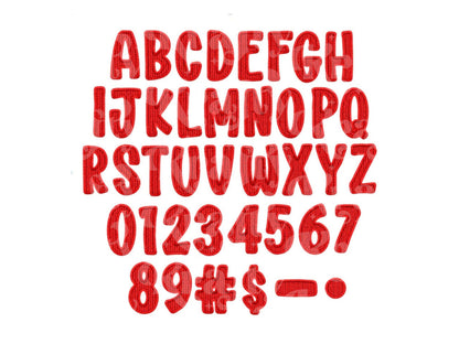 Christmas Alphabet PNG Set, Faux Yarn Alpha, Clipart, Hand Drawn Doodle Letters, Commercial Use