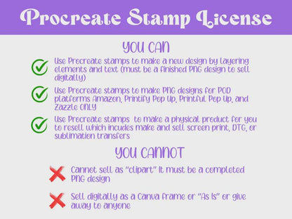 School Brush Stamps: Hand Drawn, Commercial Use (PNGs Included)