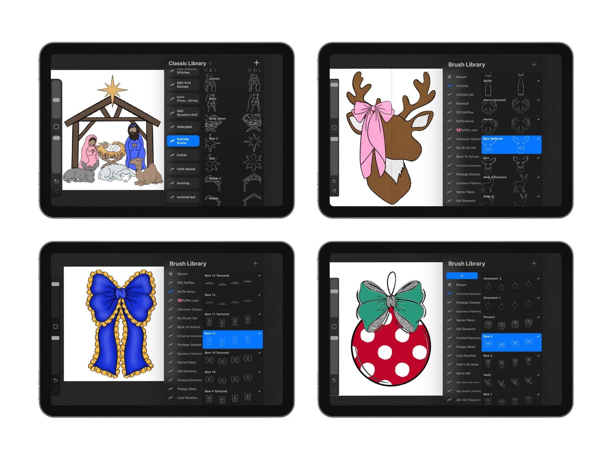 Procreate Stamps and Brushes Drive: Lifetime Access, Commercial Use (Digital Download)