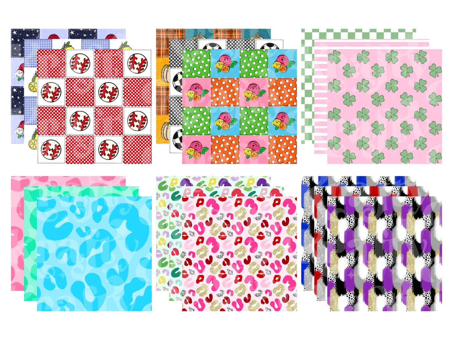 Seamless Patterns and Digital Papers Google Drive: Lifetime Access, Commercial Use (Hand Drawn)